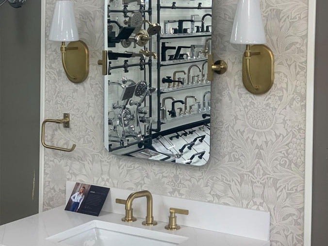 sample bathroom sink at Crawford Plumbing Supply Itasca IL